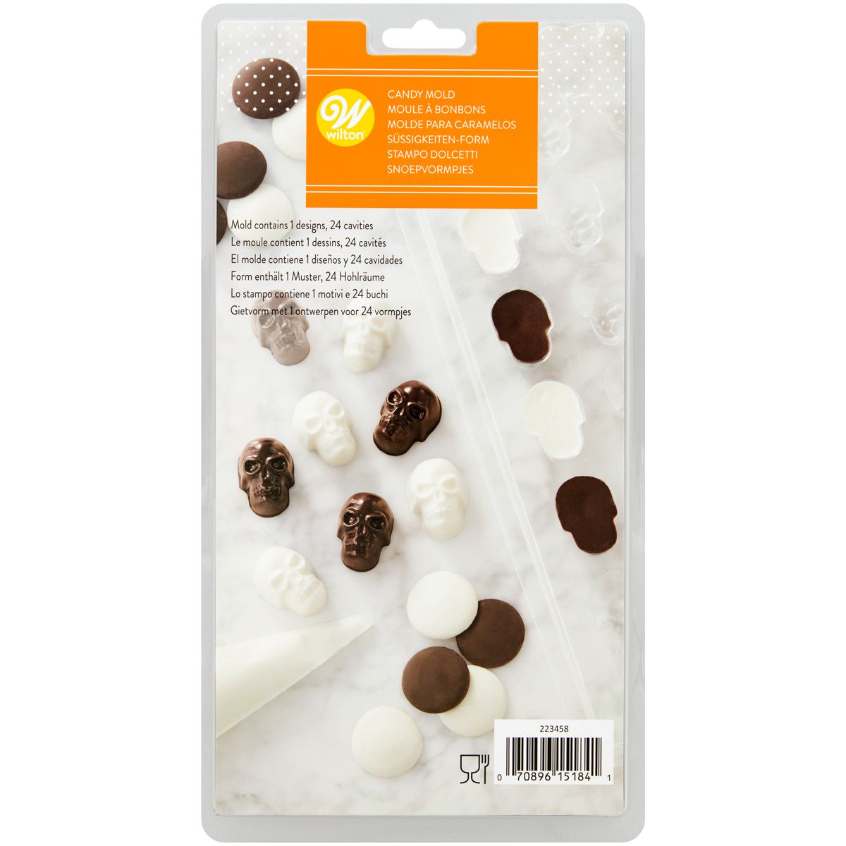 Wilton Candy Mould Halloween Mini-Totenkopf