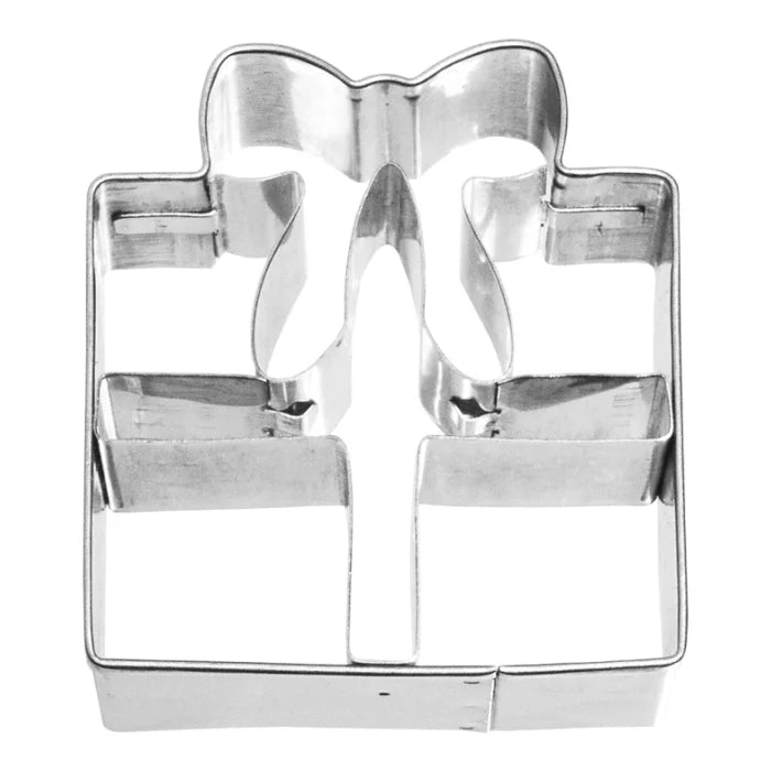 Ausstechform Geschenk, Edelstahl, 6,5 cm
