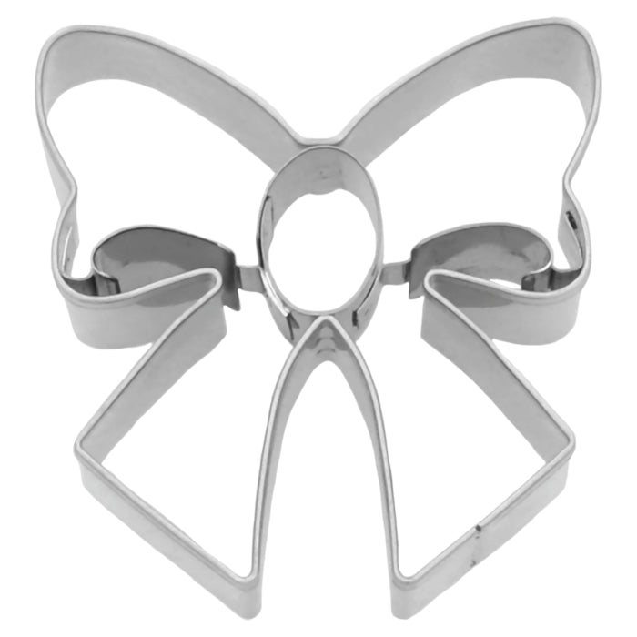Ausstechform Schleife, 6,5 cm, Edelstahl, mit Innenprägung