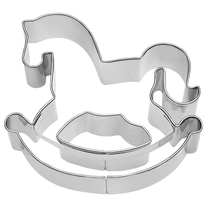 Ausstechform Schaukelpferd, 7 cm, Edelstahl
