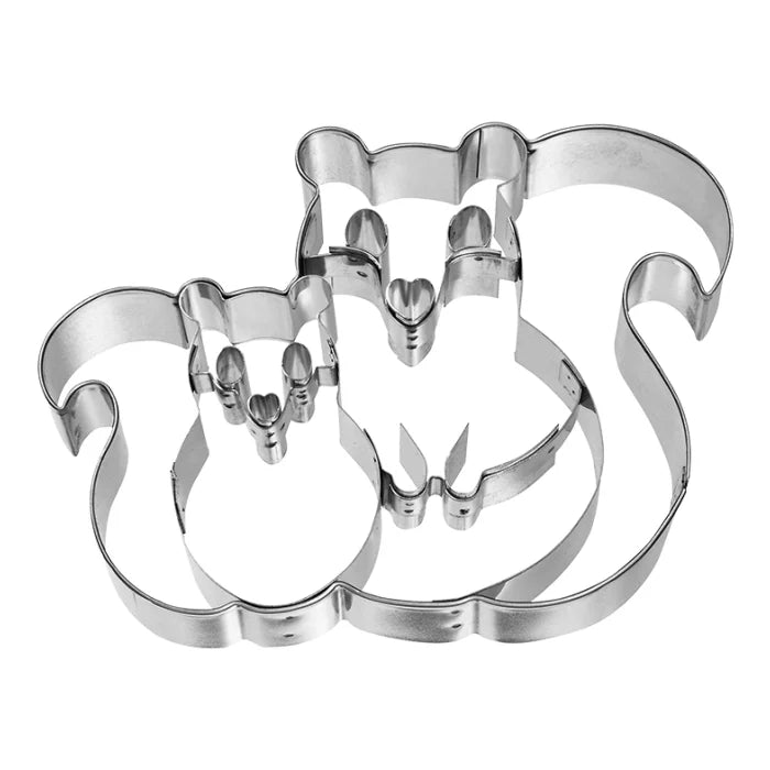 Ausstechform Eichhörnchen groß, Edelstahl, mit Innenprägung, 10 cm
