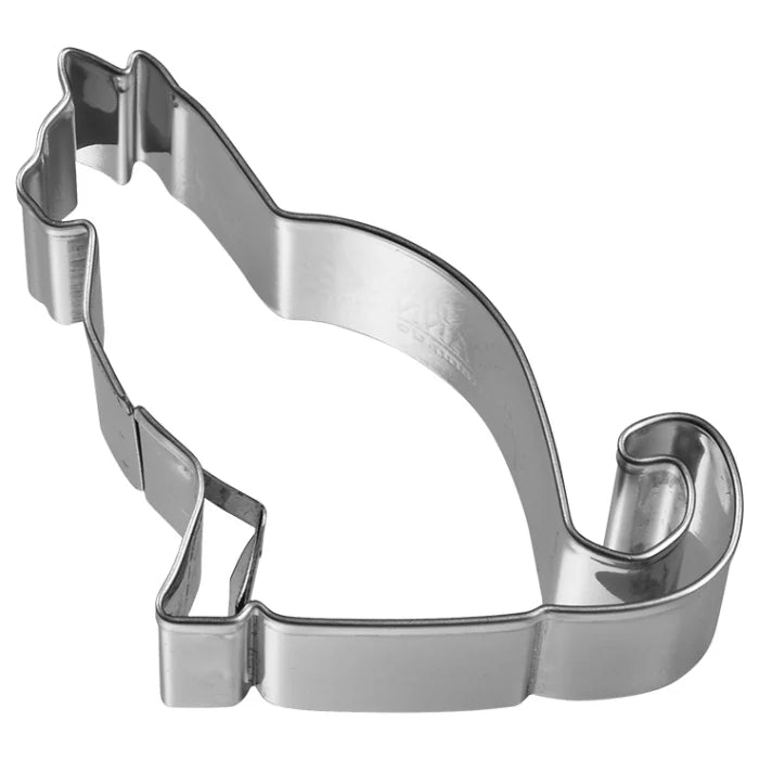 Ausstechform Hauskatze, 6 cm, Edelstahl, mit Innenprägung