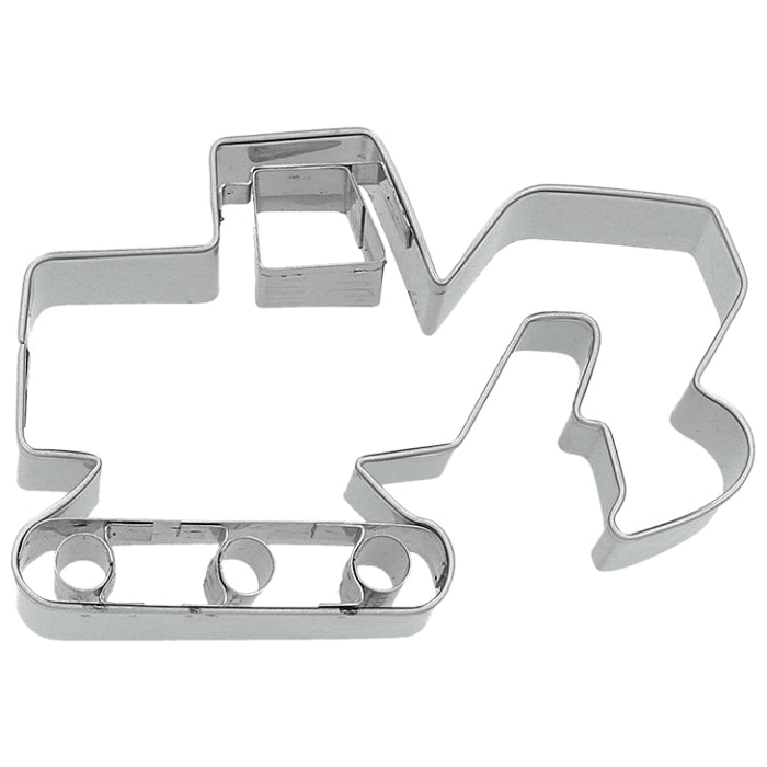Ausstechform Bagger, Edelstahl, mit Innenprägung, 8,5 cm