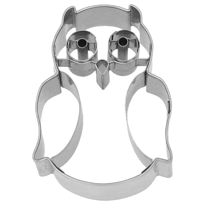 Ausstechform Kleine Eule, 6 cm, Edelstahl, mit Innenprägung