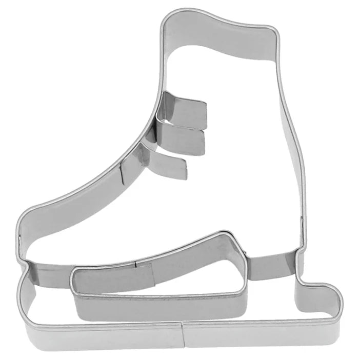 Ausstechform, Schlittschuh, 6 cm, Edelstahl, mit Innenprägung
