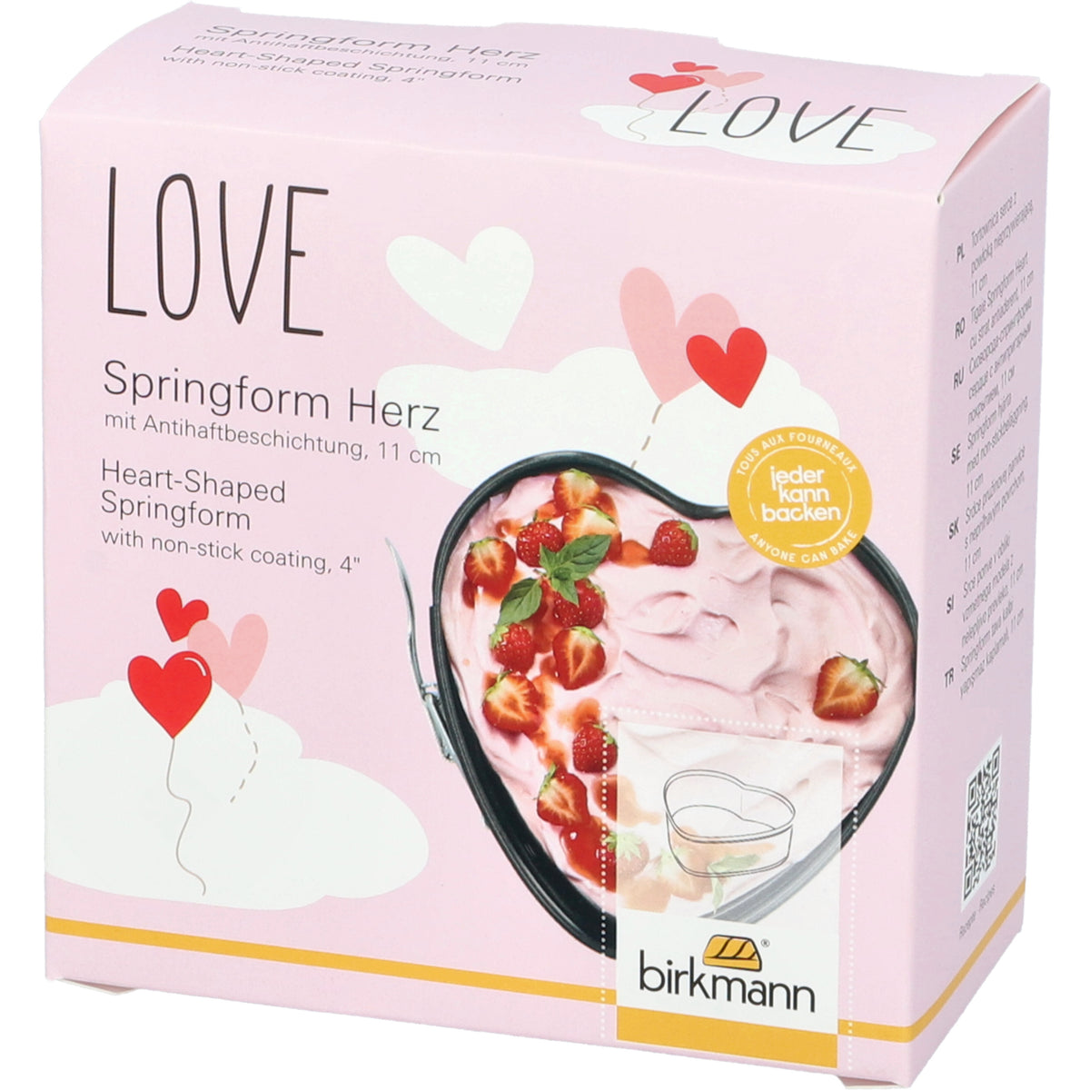 Springform Herz, 11 cm