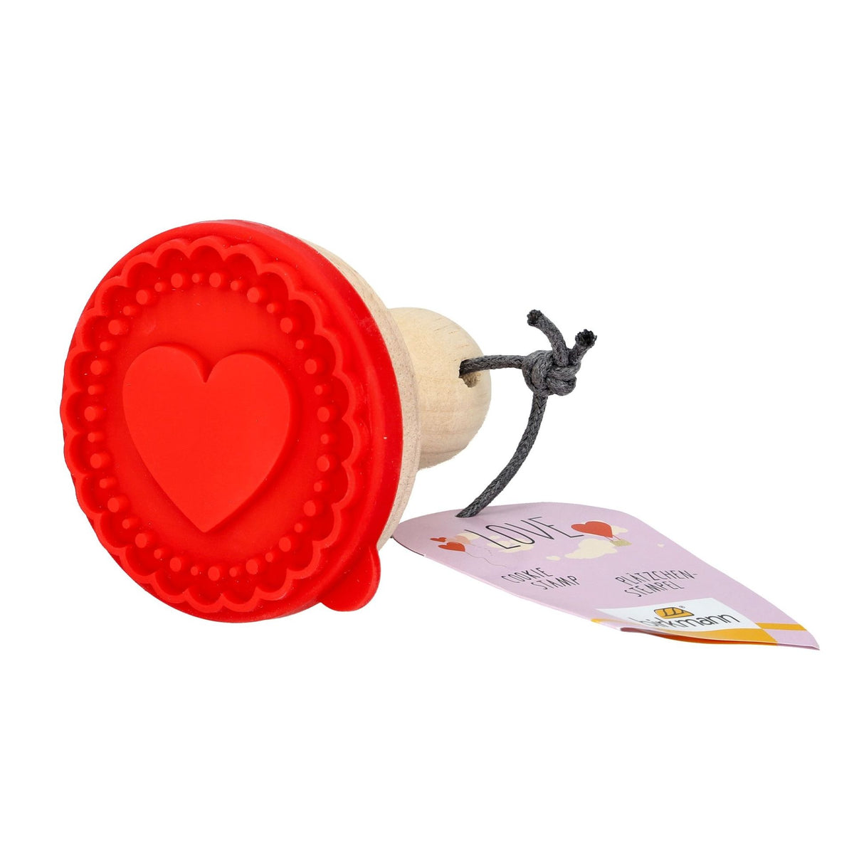 Birkmann Plätzchenstempel Herz rot, 7cm