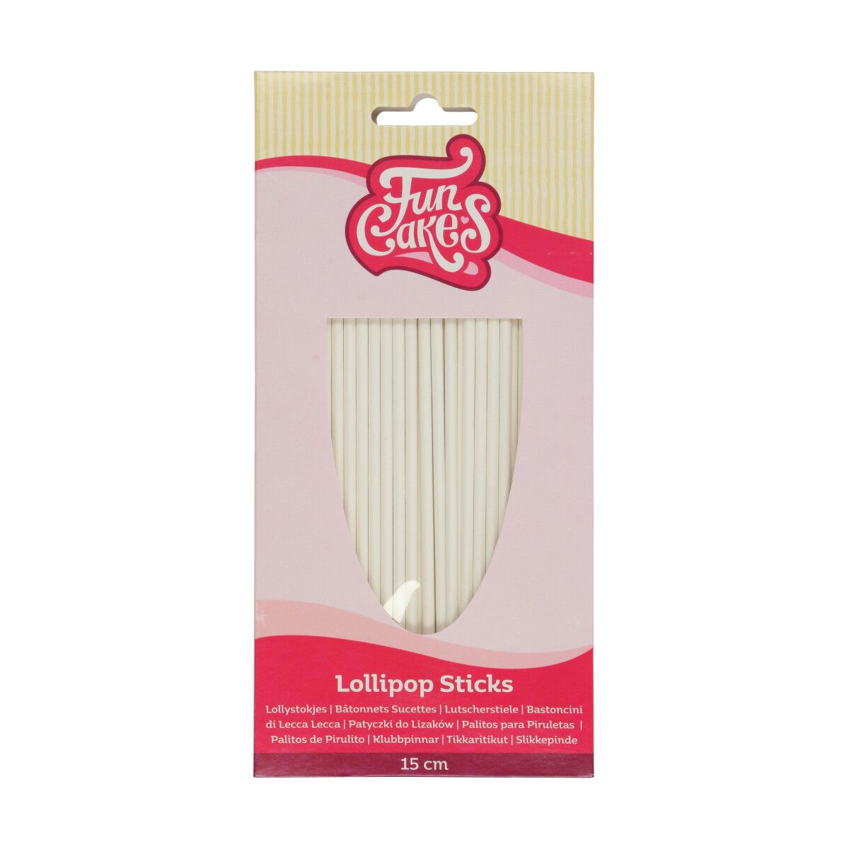 FunCakes Lollipop Sticks 15 cm pk/50