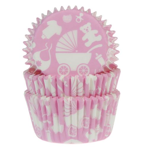 House of Marie Backförmchen Baby Rosa pk/50