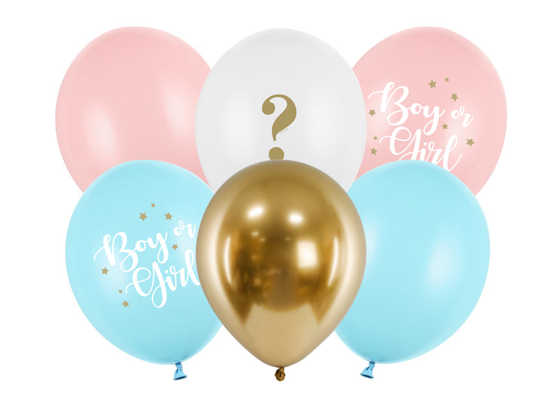 Ballons 30 cm - Boy or Girl / 6Stk.