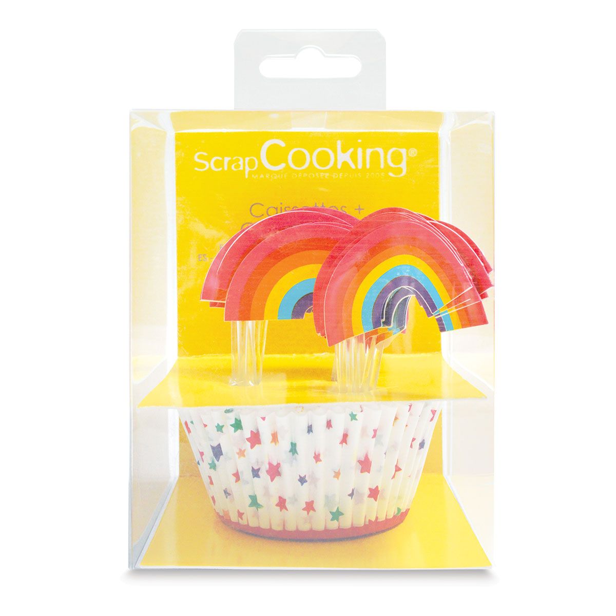 ScrapCooking Backförmchen & Topper Regenbogen Set/24