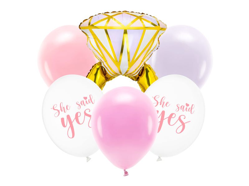 Luftballons-Set Ring / 6Stk.