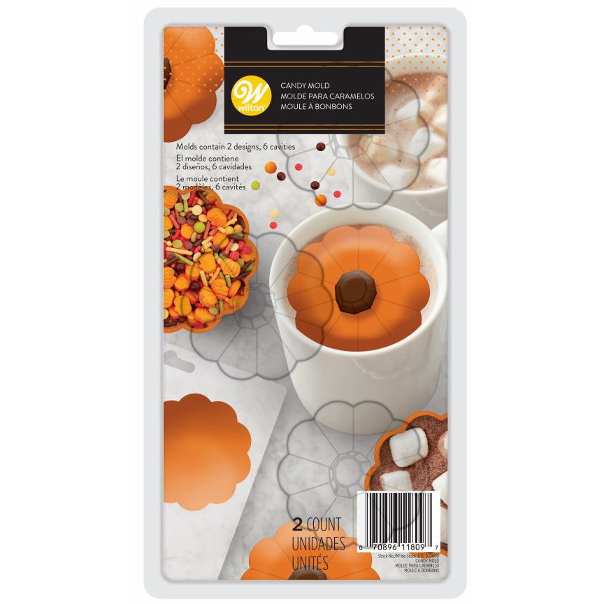 Wilton Candy Mould Choco Bomb Kürbis Set/2