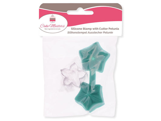 Cake Masters Silikonstempel und Ausstecher Petunie
