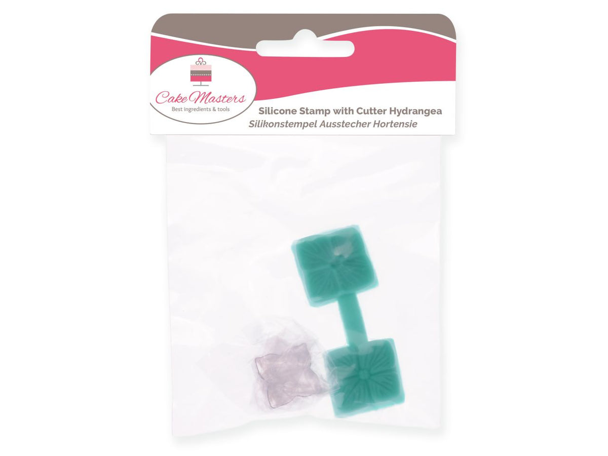 Cake Masters Silikonstempel und Ausstecher Hortensie