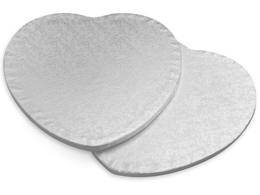 CakeMasters Tortenplatte Herz 25cm silber