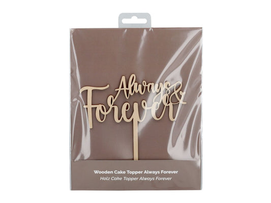 Cake Topper ''Always & Forever'' aus Holz