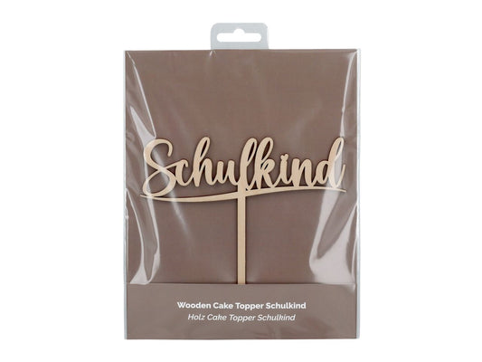 Cake Topper Schulkind Holz 175x170mm