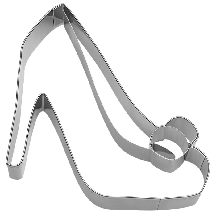 Ausstechform Pumps, Edelstahl, mit Innenprägung, 10 cm