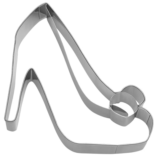 Ausstechform Pumps, Edelstahl, mit Innenprägung, 10 cm
