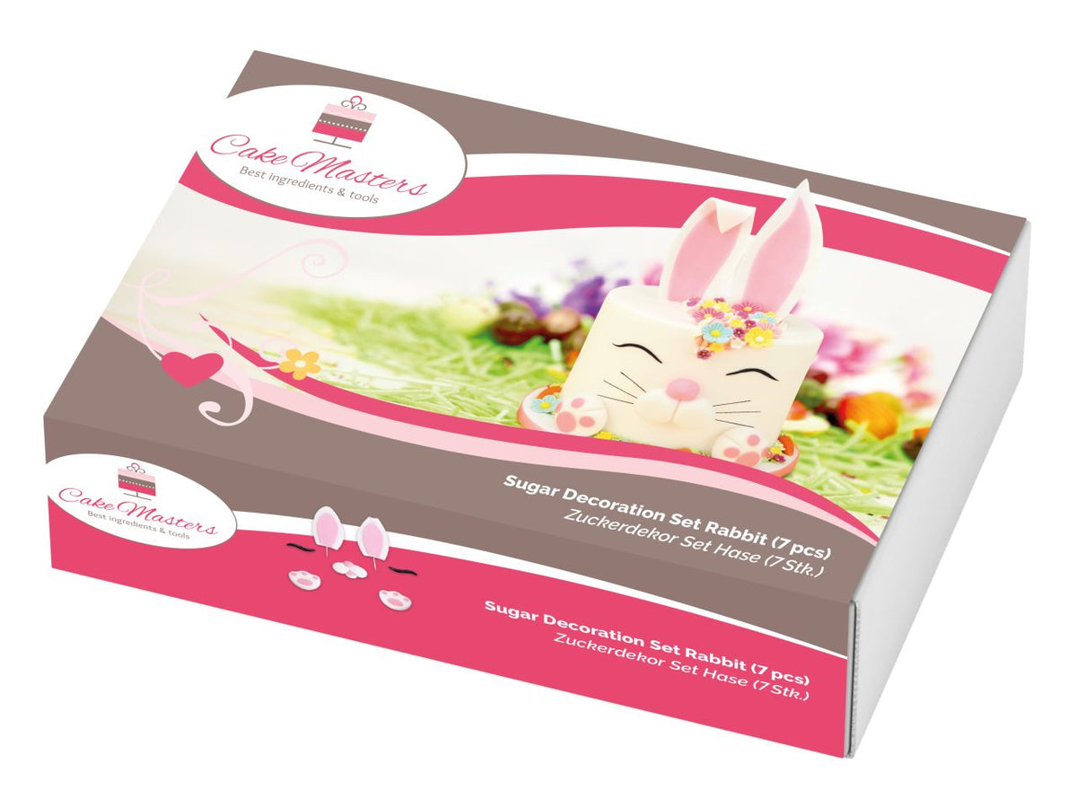 Cake-Masters Zuckerdekor Set Hase (7teilig)