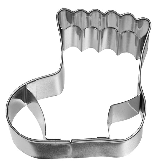 Ausstechform Babysocke, Edelstahl, mit Innenprägung, 5,8 cm