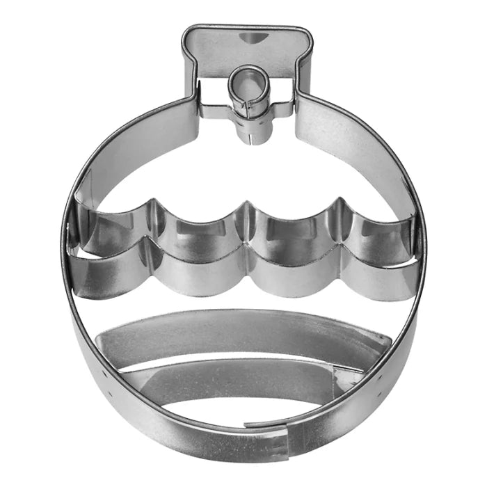 Ausstechform Christbaumkugel, Edelstahl, mit Innenprägung, 6,5 cm