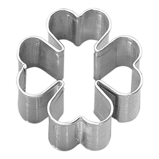 Ausstechform Kleeblatt, Edelstahl, 6,5 cm