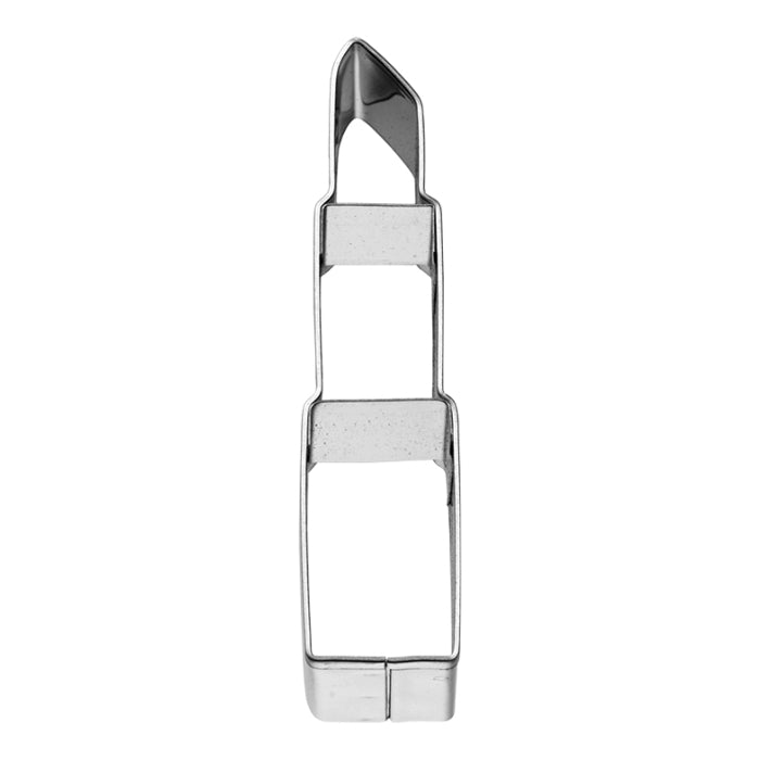 Ausstechform Lippenstift, mit Banderole Edelstahl, mit Innenprägung 6,5 cm