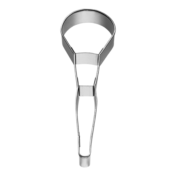Ausstechform Schminkpinsel,mit Banderole Edelstahl,mit Innenprägung, 9,5 cm