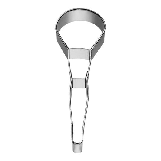 Ausstechform Schminkpinsel,mit Banderole Edelstahl,mit Innenprägung, 9,5 cm