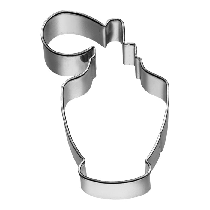 Ausstechform Flakon, mit Banderole, Edelstahl, 6,5 cm