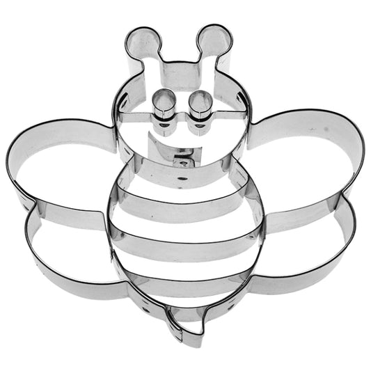 Ausstechform Bienchen, Edelstahl, 9 cm, mit Innenprägung