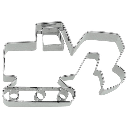 Ausstechform Bagger, Edelstahl, mit Innenprägung, 8,5 cm