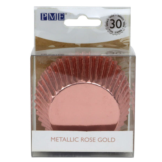 PME Backförmchen Metallic Rosé Gold pk/30