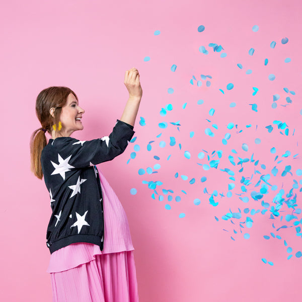 Ballon Gender Reveal Konfetti Junge - 1m