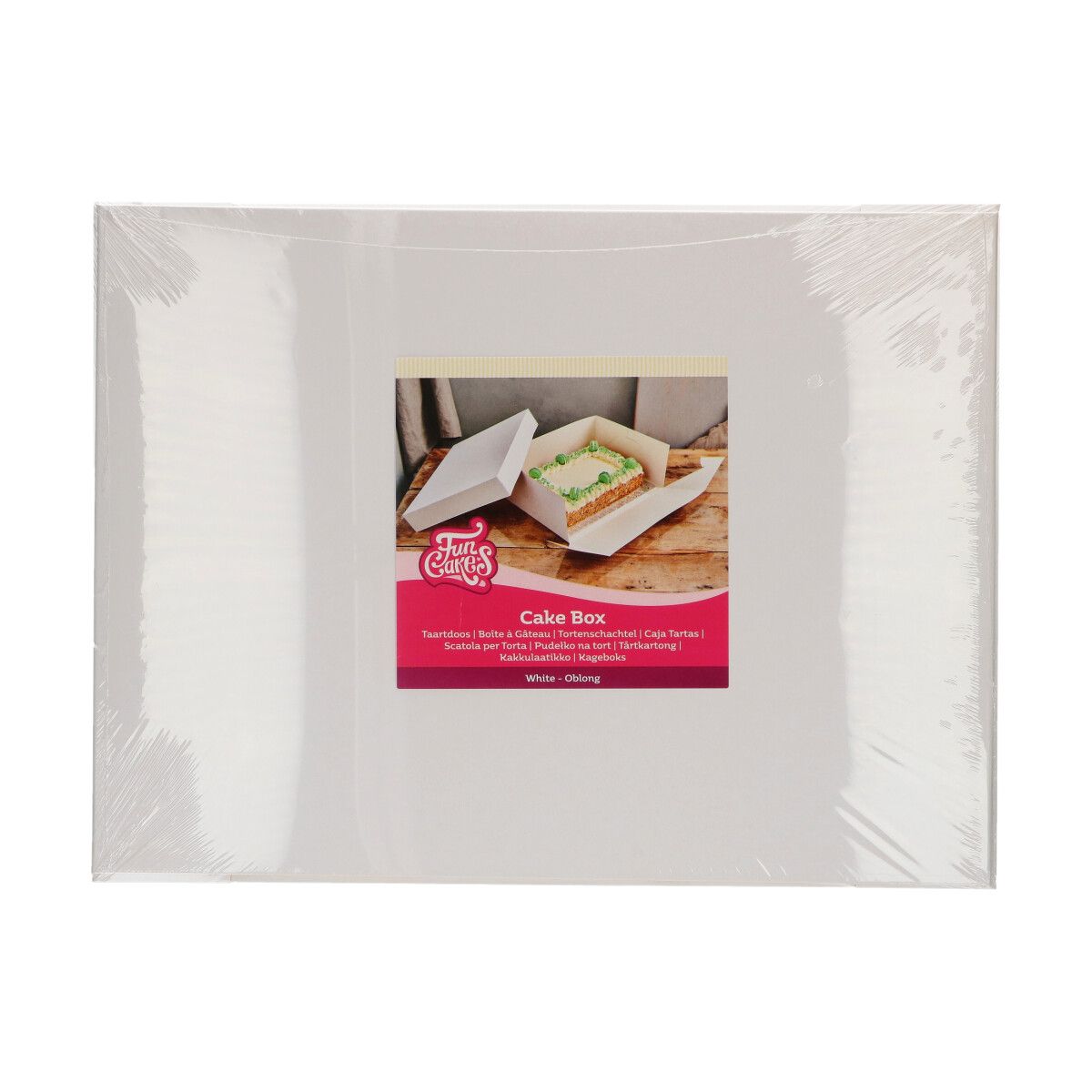 FunCakes Tortenbox weiß 40x30x15cm Pk/1