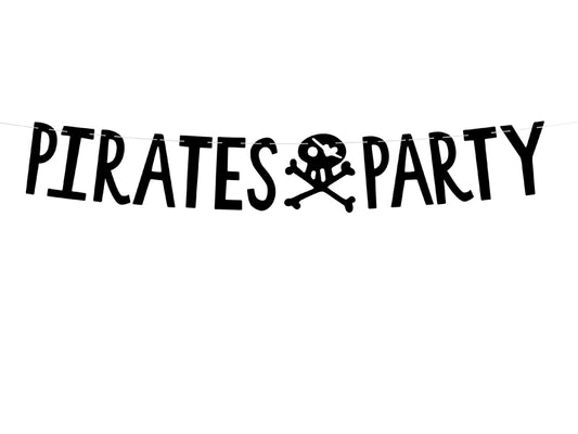 Girlande Piraten schwarz - 14x100cm