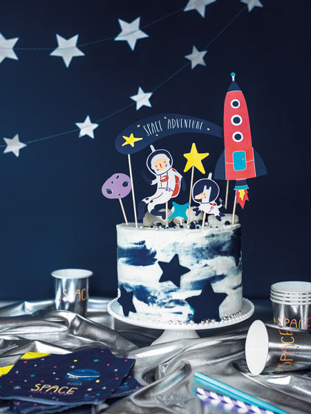 Cake Topper Kosmos - 9,5-24,5cm / 6teilig