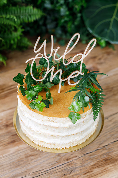 Cake Topper aus Holz - Wild One / 22cm