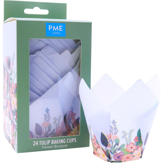 PME Tulpen Muffinförmchen Blumenstrauß pk/24