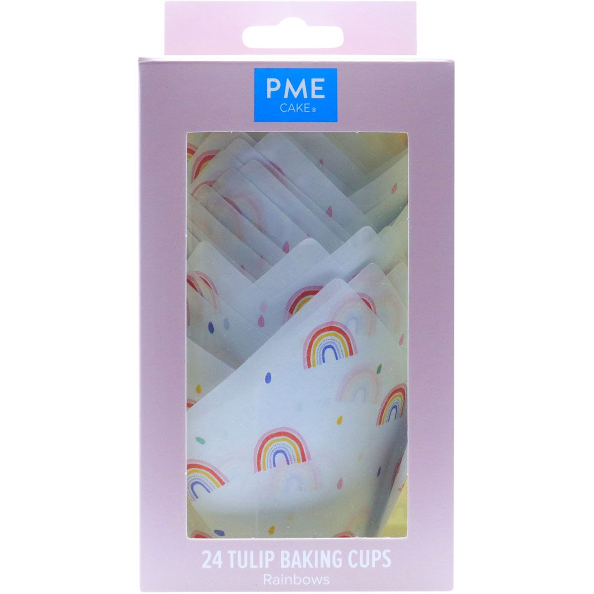 PME Tulpen Muffinförmchen Regenbogen pk/24