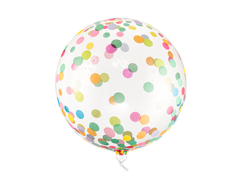 Ballon Kugel Konfetti bunt - 40cm