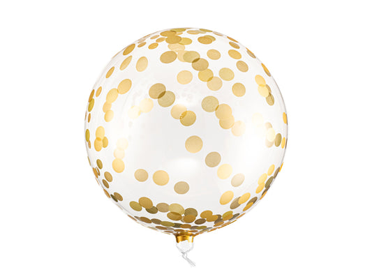 Ballon Kugel Konfetti gold - 40cm