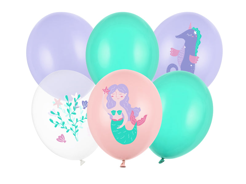 Luftballons 30 cm - Meereswelt / 6Stk.