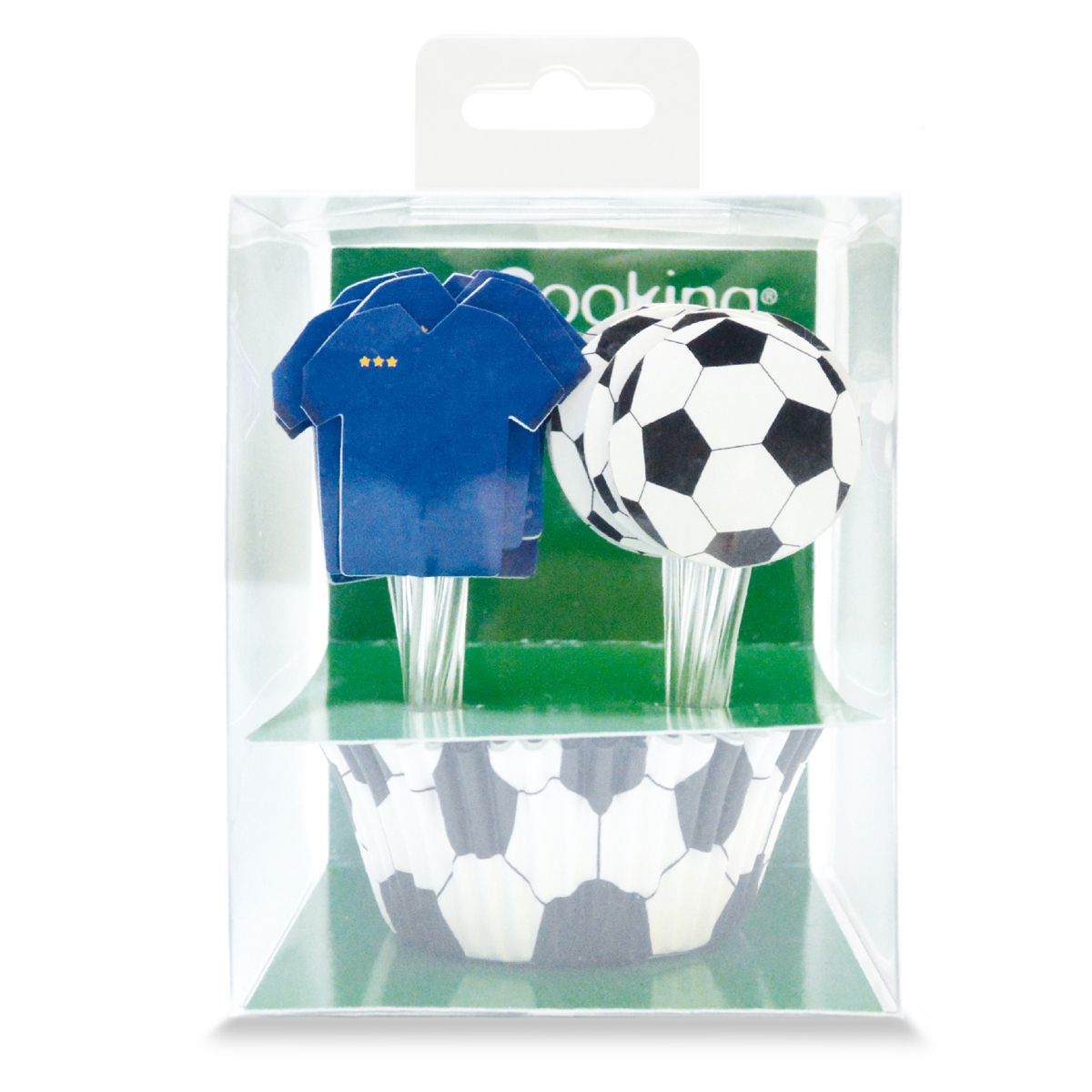 ScrapCooking Backförmchen & Topper Fußball Set/24