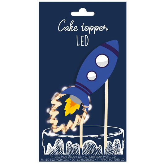 ScrapCooking Cake Topper LED Weltraumrakete