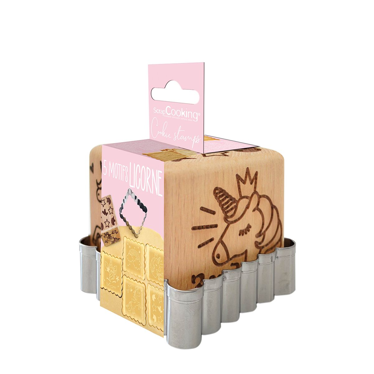 ScrapCooking Einhorn Holz Keksstempel Set/2
