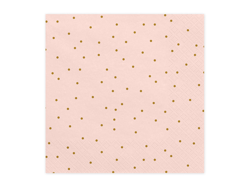 Gepunktete Servietten - 33x33cm / 20Stk.