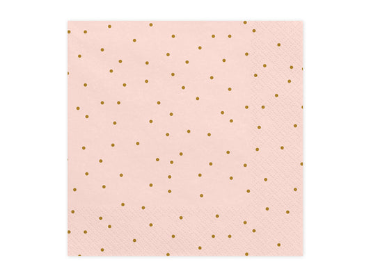 Gepunktete Servietten - 33x33cm / 20Stk.